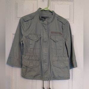 Calvin Klein Jeans Elbow Sleeve Military Style Utility Jacket - Size SMALL